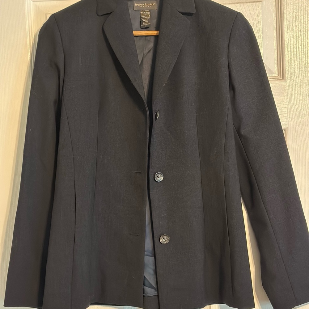 Banana Republic Black Blazer Misses Size 2